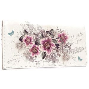 NWT Papaya Tri Fold Clutch Wallet Prosperity